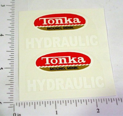 Pair Tonka Hydraulic Dump Truck (65-69) Stickers TK-027