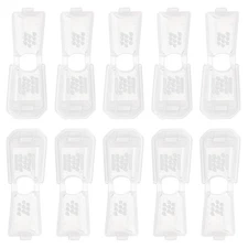 19mmx13mm(LxW) Cord End Tips - 10Pack -  Nylon Shoe Lace End Clips - Clear