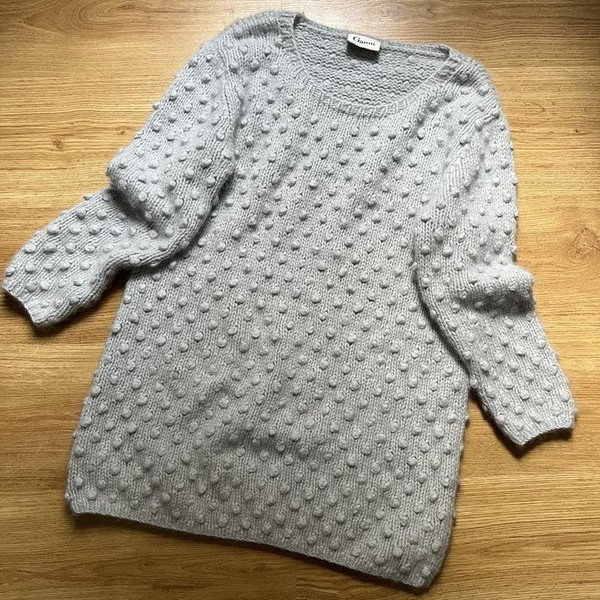 Women Ganni Sweater Blue Nylon 36 / S / 44