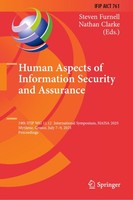 Human Aspects Of Information Security And Assurance Steven Furnell