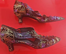 hingucker Tanzschuhe Latein Salsa Damen Satin Pumps 5 cm Absatz Gr.43 Velour