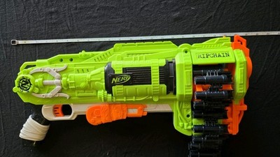 Nerf Zombie Strike Ripchain Dart Gun - Combat Blaster - No darts Tested Working