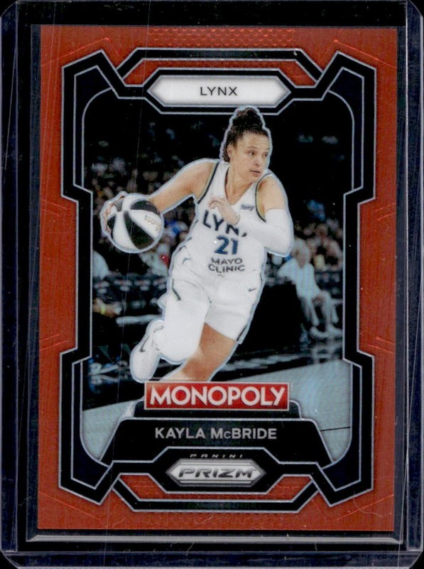 2024 Panini Prizm Monopoly WNBA Kayla McBride Orange #/124 Lynx
