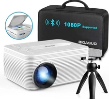 Bigasuo Multi Media Projector Bundle PRO302 Indoor Outdoor New No Box