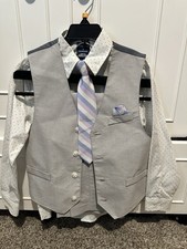 Nautica Boys 4 Piece Set Size 7 Gray/Blue/Purple