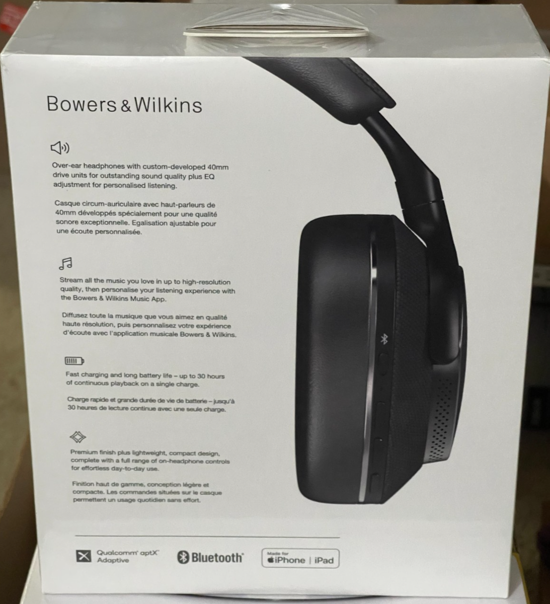 Bowers & Wilkins Px7 S2 Headphones Wireless Over-Ear ANC Headset