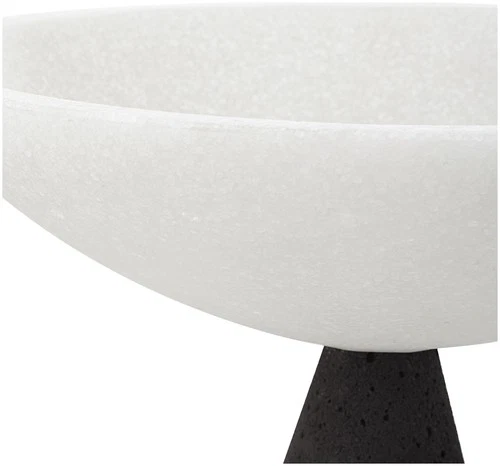 Uttermost 18012 Antithesis 10-1/4"W Rice Stone Decorative Bowls - - White - Picture 3 of 4