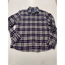 Apt. 9 Premier Flex Untucked Fit Men’s Small Button Up Shirt- Purple/Blue Plaid
