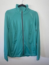Under Armour All Season Gear Semi-Fitted Turquoise Full Zip Jacket Womens Size L