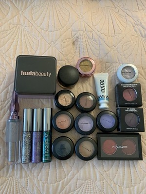 NIB Mac Urban Decay Huda Beauty Easy Bake Ube  Huge Eyeshadow Lot