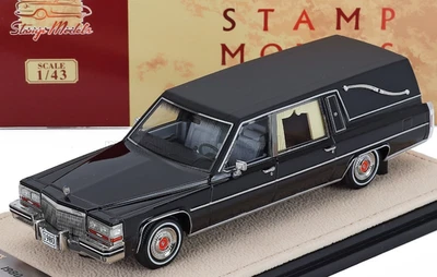 wonderful resin-modelcar 1/43 CADILLAC SUPERIOR HEARSE 1980 - black - Image 1 of 2