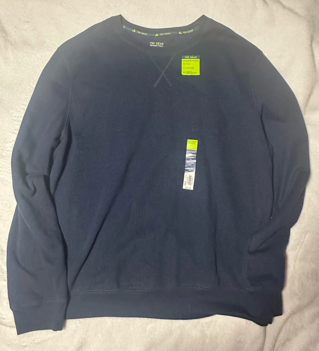 Pull Polaire Tek Gear XL - Bleu, 1/4 Zip, Deux Poches - Unisexe