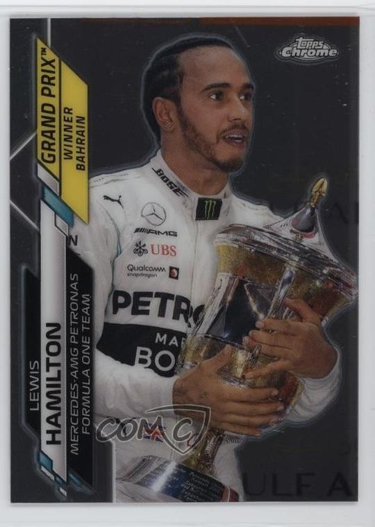 2020 Topps Chrome Formula 1 Grand Prix Winners Lewis Hamilton #134 0bo9