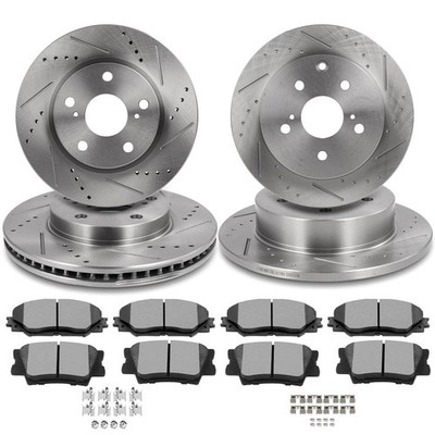 Front Rear Brake Pads&Rotors Kit Lexus HS250h 10-12 Toyota RAV4 06-18 31440
