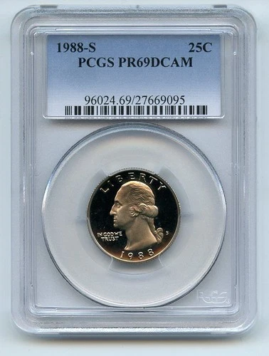 1988-S Washington Quarter Proof — photo from another recent sale