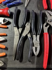 Snap on black soft handle 3pc plier set