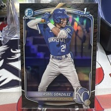 2025 Bowman - Chrome Prospects Asbel Gonzalez #BCP-4 Reptilian Refractor (RC)