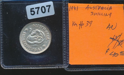 AUSTRALIA - SILVER - SHILLING - 1941 - AU - #5707