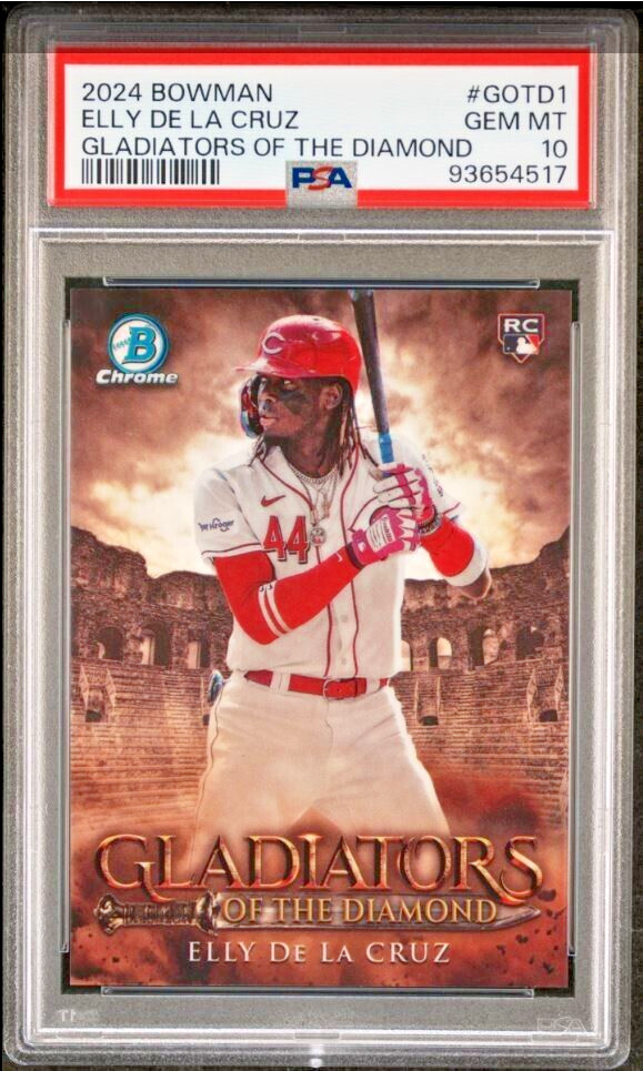 2024 BOWMAN GLADIATORS OF THE DIAMOND #GOTD1 ELLY DE LA CRUZ RC PSA 10 POP 17