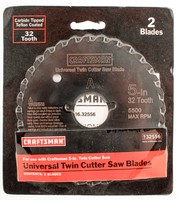 Craftsman 5 Carbide Tipped Replace Blades 2 Pack Universal Twin Cutter 32 Teeth on sale Craftsman 5 Carbide Tipped Replace Blades 2 Pack Universal Twin Cutter 32 Teeth on sale