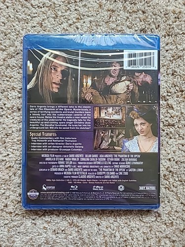 The Phantom of the Opera (Blu-ray, 1998) Dario Argento Scorpion OOP *See Note* - Picture 2 of 4