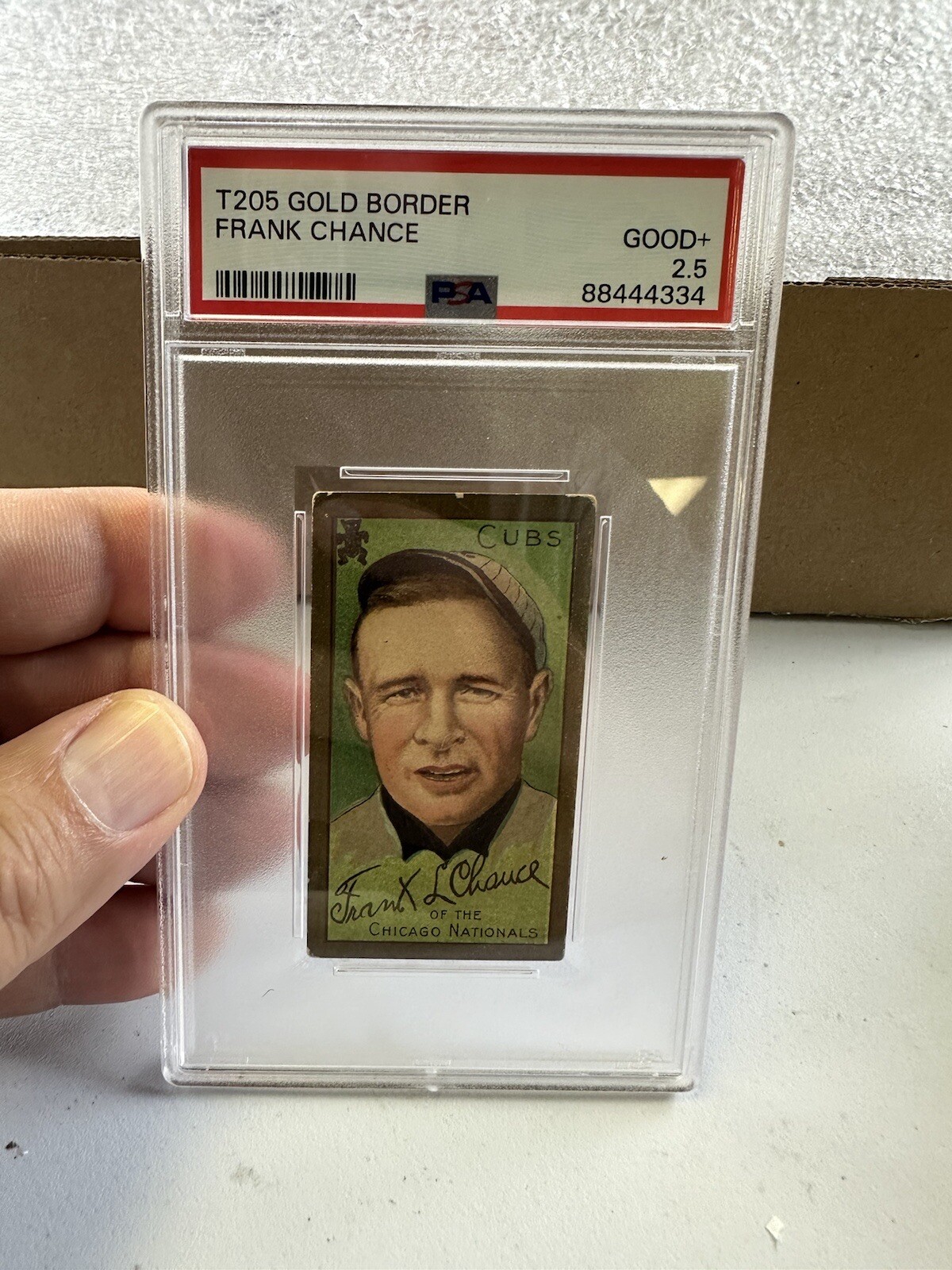 1911 T205 Gold Border Frank Chance PSA 2.5 Chicago Cubs Pre-War MLB HOF