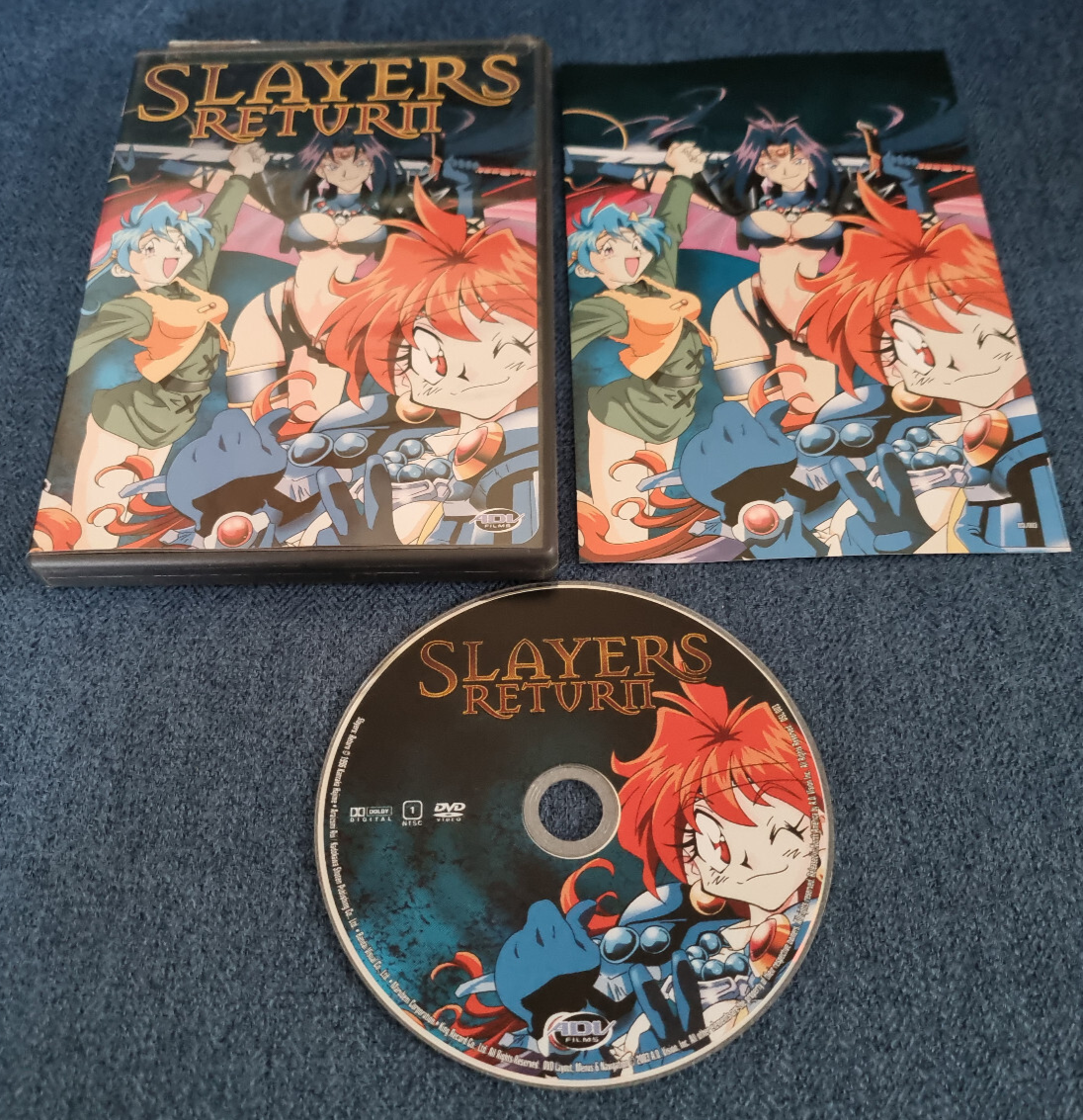 Region 1 DVD Slayers Return Anime