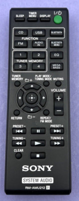 Genuine OEM  Sony RM-AMU212 for CMT-SBT20 HiFi Remote Control