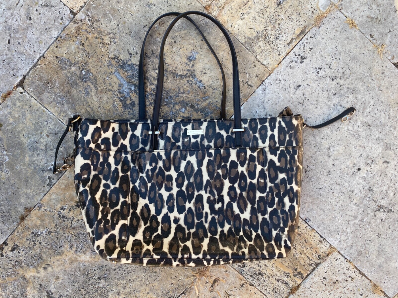 leopard print diaper backpack