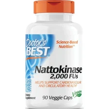 Doctor's Best Best Nattokinase 2,000 FUs 90 Veggie Caps