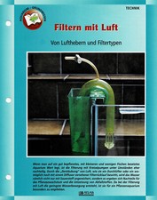 Filtern mit Luft/ Aquariuminfokarte