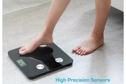 BILANCIA IN VETRO PESAPERSONE DIGITALE BLUETOOTH ELETTRONICA PORTATA 180 KG B24 - Foto 4 di 4