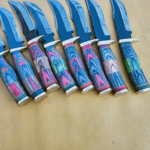 MASSGESCHNEIDERT HANDGEFERTIGT DAMASTSTAHL FESTE KLINGE SKINER MESSER 60 (Menge 8). - Bild 3 von 9