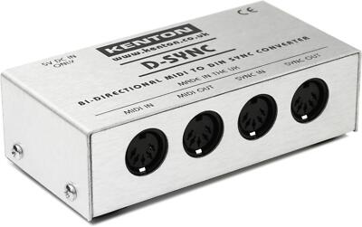 Kenton D-Sync Bi-directional MIDI to DIN Sync Converter