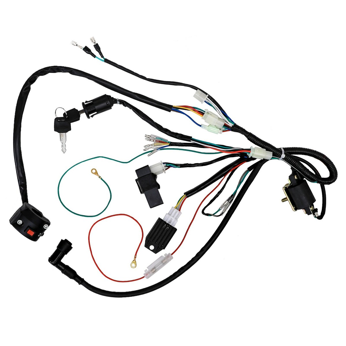 Wiring Harness w/ Light Wire 110cc 125cc 140cc Lifan Dirt Pit Bike