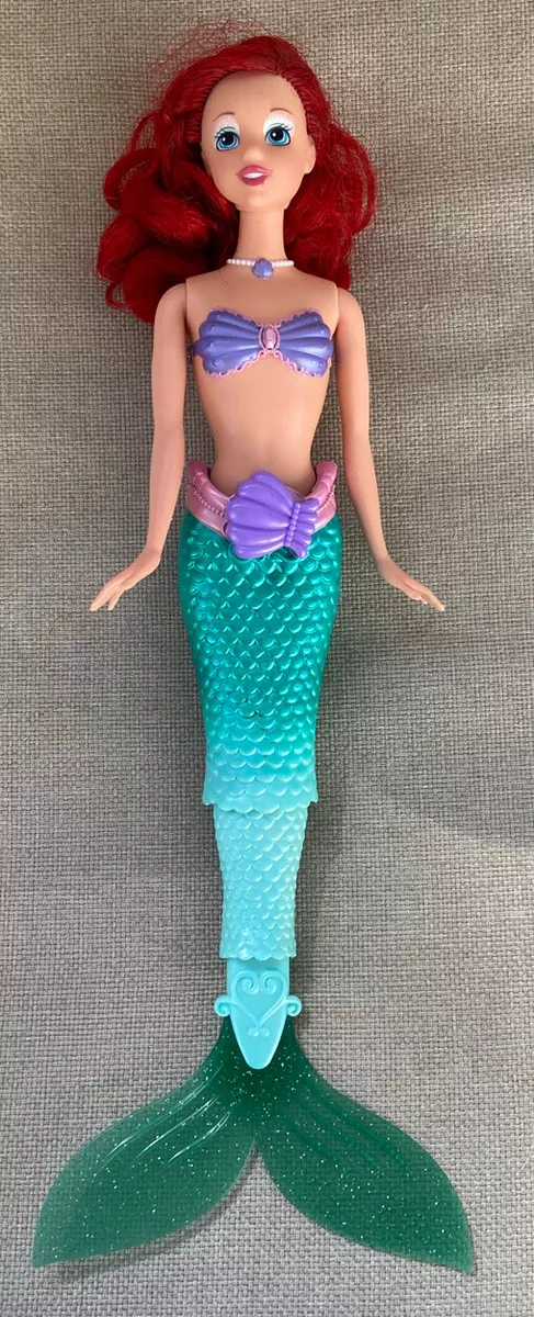 RARE 2010 Disney Mattel Ariel Little Mermaid Barbie Doll Swimming Action,  Moving