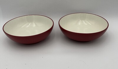 2-NORITAKE Colorwave Raspberry Coupe Soup / Cereal Bowls 7'' Round, 2'' Deep