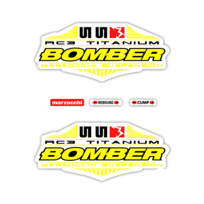 STAR SAM  Fahrrad gabel aufkleber Marzocchi Bomber 55 RC3 Titan 26'' bike decals
