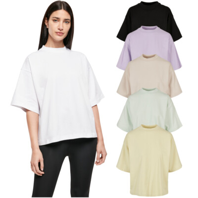 Urban Classics Ladies Organic Heavy Tee Women T-Shirt Lady Frauen Loose Fit Girl