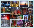 Unique Blanket Christmas in NY City Big Apple Plush Fleece Throw 50x60