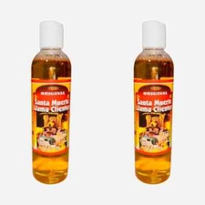 2PACK- SANTA MUERTE Llama Clientes Agua Espiritual Levanta Negocio Dinero 8 oz