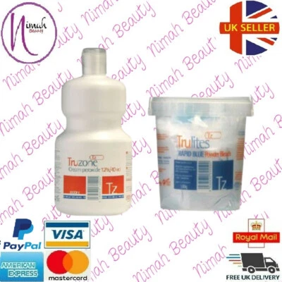 SETS TRUZONE CREME PEROXID 12% (40 VOL) 1000ML & RAPID BLUE HAARBLEICHE 500GM