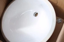 NEW Virtu USA 19.3" x 15.7" x 7.9" Single Ceramic Basin Vanity White