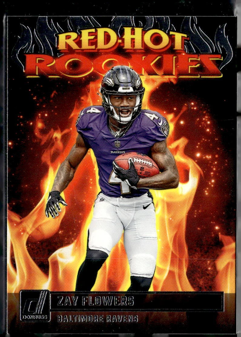 2023 Donruss #RHR-5 Zay Flowers Red Hot Rookies Baltimore Ravens