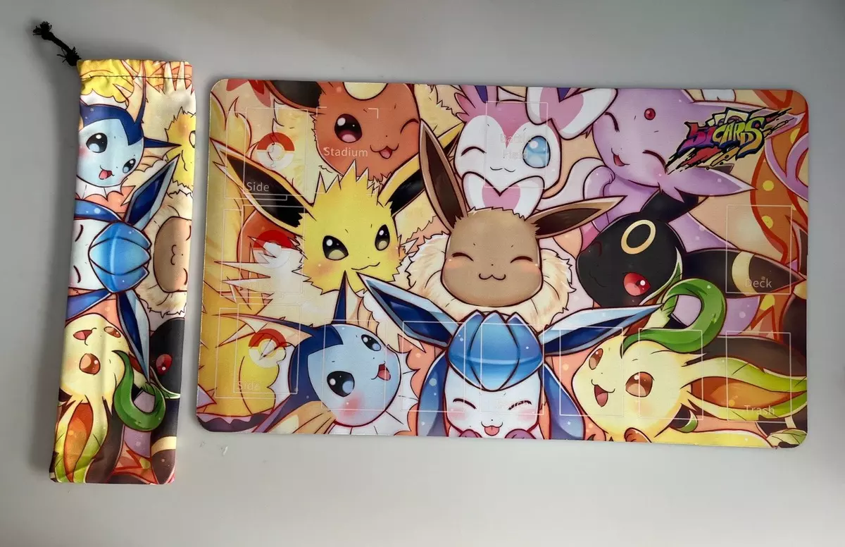 Eeveelutions Board Game Playmat for Trading Cards Games Mouse Pad