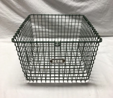 Vintage Wire Gym Locker Basket Swimming Pool Old Number Tag 161 Green 1748-24B