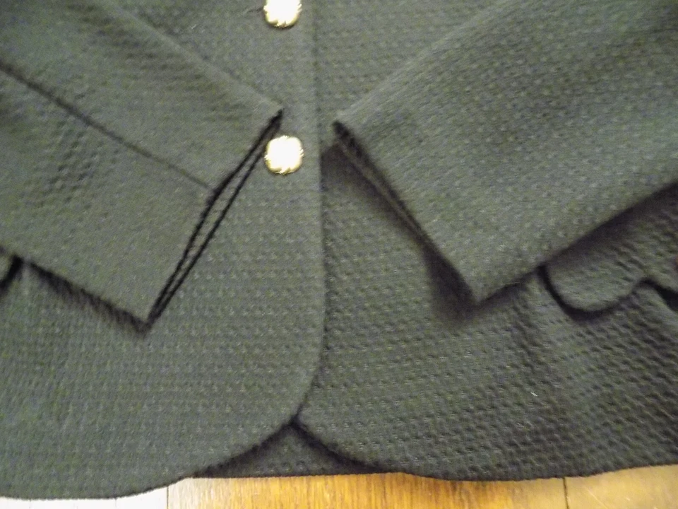 De colección SOFT S.L. Blazer elástico Fashions negro elegante botones dorados talla 18 usado en excelente estado ¡Bonito! Foto 4 de 4