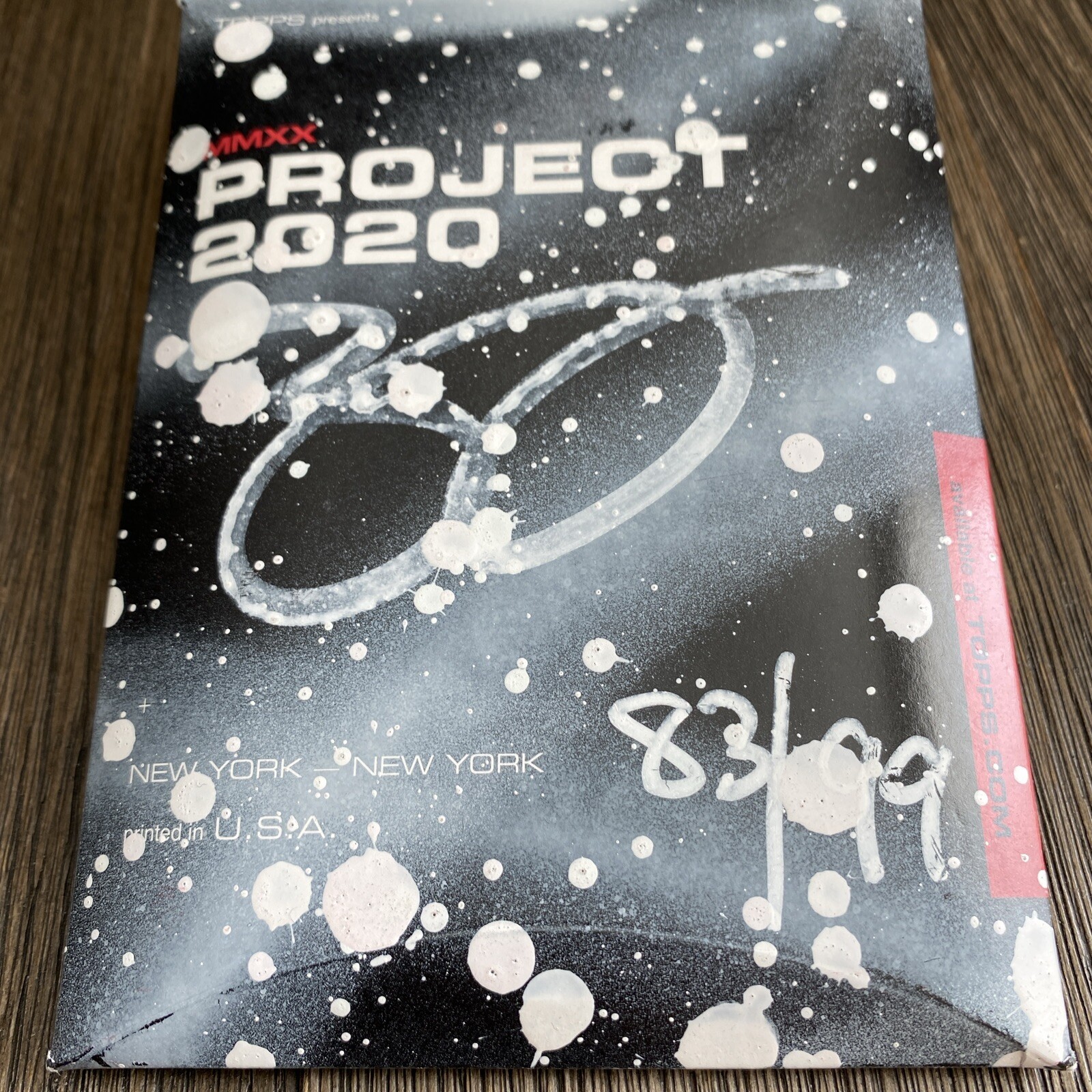 Topps Project 2020 Blake Jamieson Mike Trout /99 White Paint Pen