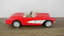 1957 Chevrolet Corvette Red/White Premium Edition American Mint by Welly DieCast