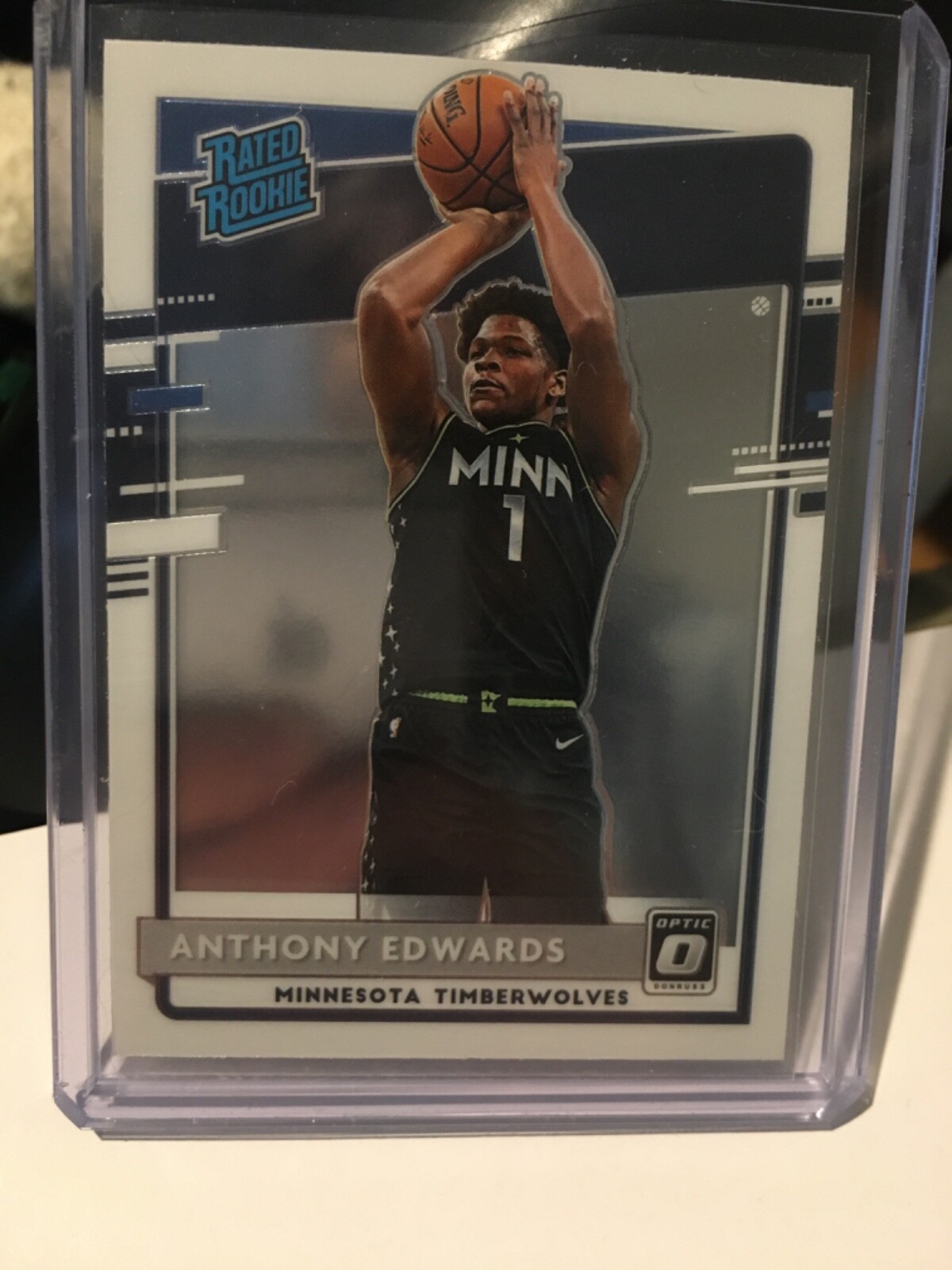 20-21 panini donruss optic nba Holo #151 rookie Anthony Edwards rated rookie